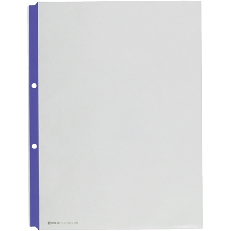 キングジム カラーガードポケット 203 A4 青 10枚 1個（ご注文単位1個）【直送品】