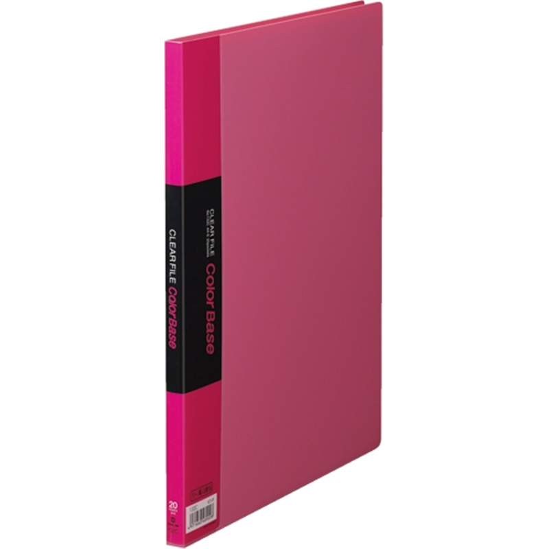 キングジム クリアーファイル 20P 132C A4S ピンク 1個（ご注文単位1個）【直送品】