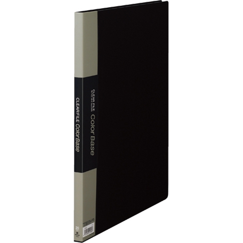 キングジム クリアーファイル 20P 142C B4S 黒 1個（ご注文単位1個）【直送品】