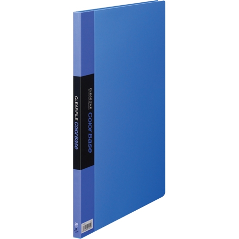 キングジム クリアーファイル 20P 142C B4S 青 1個（ご注文単位1個）【直送品】