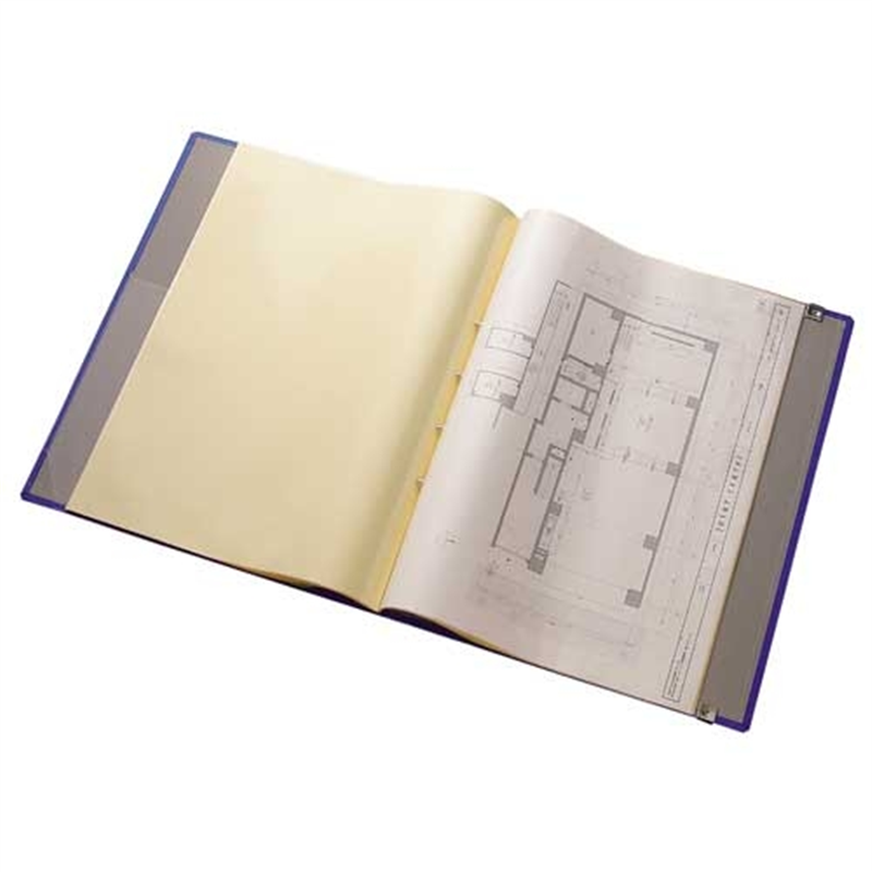 キングジム クリアファイルGL 154 A3S 青 1個(ご注文単位1個)【直送品】