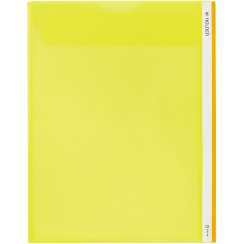 キングジム クリアホルダー Mホルダー 733 A4S 黄 1個（ご注文単位1個）【直送品】