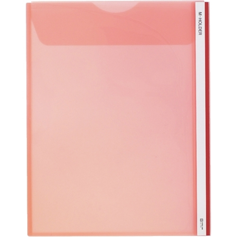 キングジム クリアホルダー Mホルダー 733 A4S 赤 1個（ご注文単位1個）【直送品】