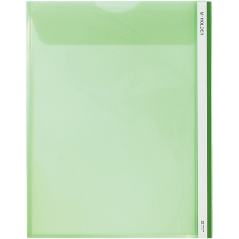 キングジム クリアホルダー Mホルダー 733 A4S 緑 1個（ご注文単位1個）【直送品】