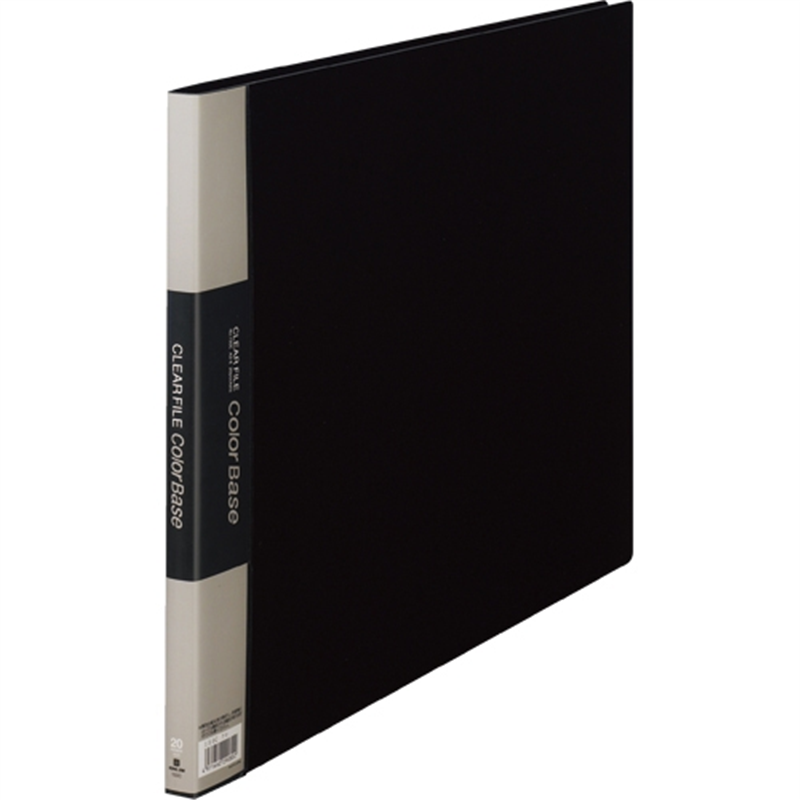 キングジム クリヤーファイル 20P 150C A3E 黒 1個（ご注文単位1個）【直送品】