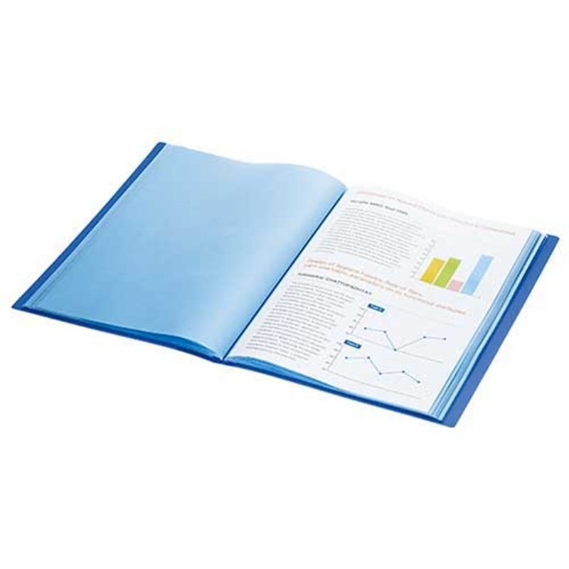 キングジム シンプリーズクリアーファイル 136SPW青 1個(ご注文単位1個)【直送品】