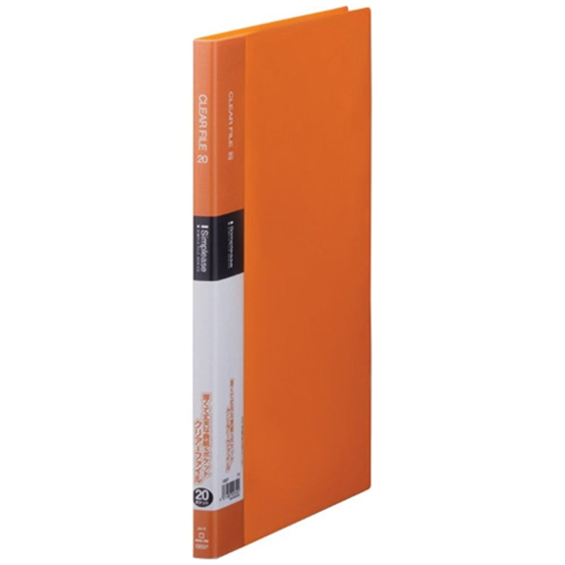 キングジム シンプリーズクリアーファイル 136SP橙 1個（ご注文単位1個）【直送品】