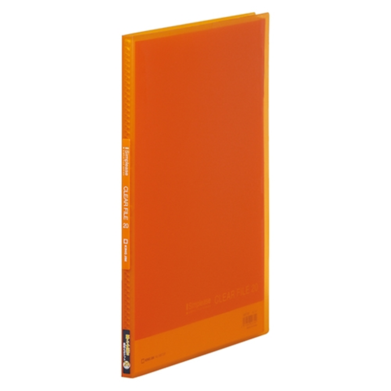 キングジム シンプリーズクリアファイル 186TSP-OR 1個（ご注文単位1個）【直送品】