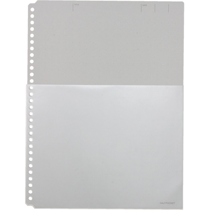 キングジム ハーフポケット厚口 108HP A4S 10枚 黒 1個（ご注文単位1個）【直送品】