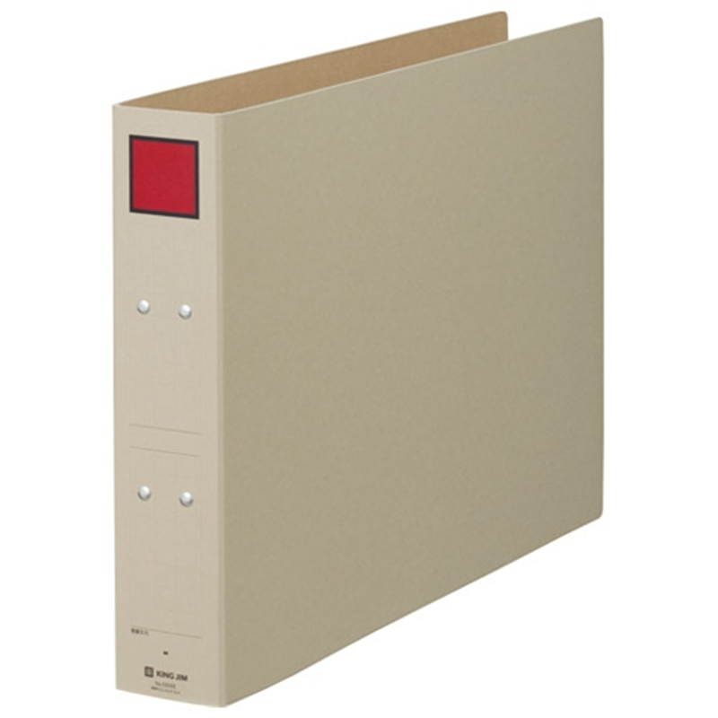 キングジム 保存ファイル 5305E A3E 50mm 灰/赤 1個(ご注文単位1個)【直送品】