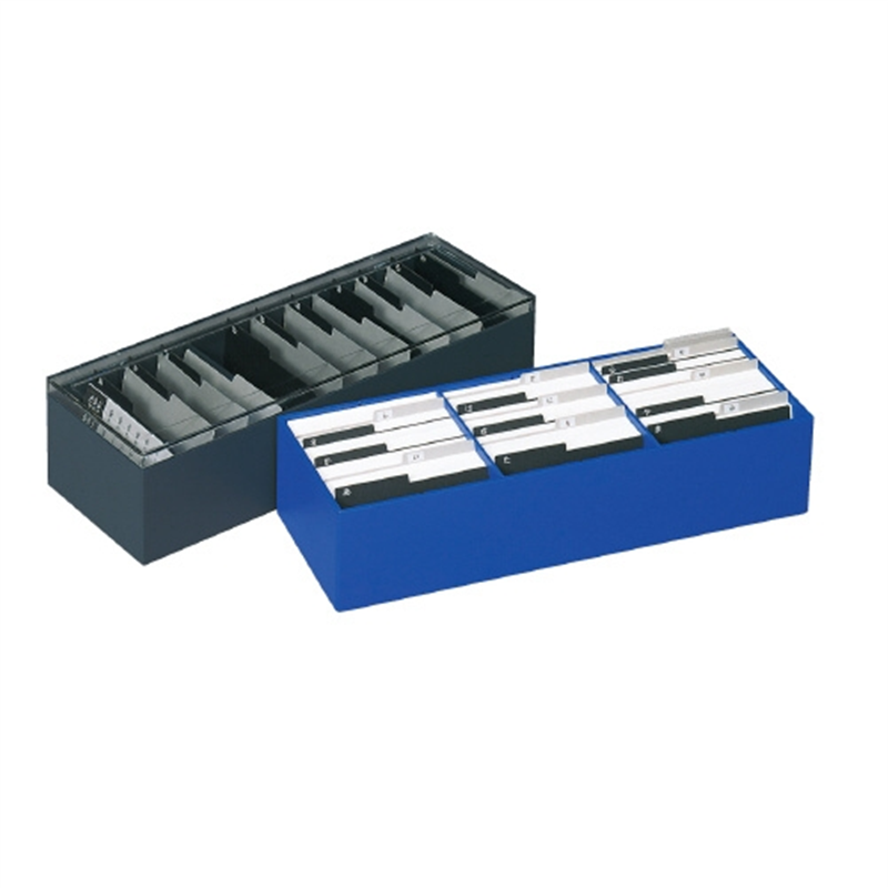 キングジム 名刺整理箱 75 青 1個(ご注文単位1個)【直送品】