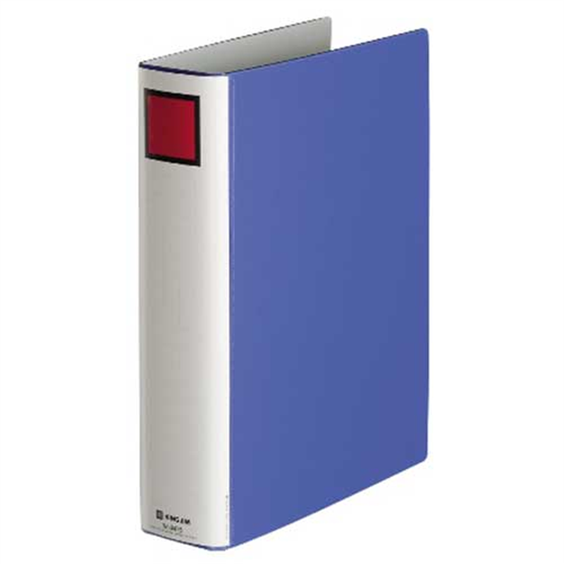 キングジム エコロジードッチ 8475 A4S 50mm 青 10冊 1個（ご注文単位1個）【直送品】