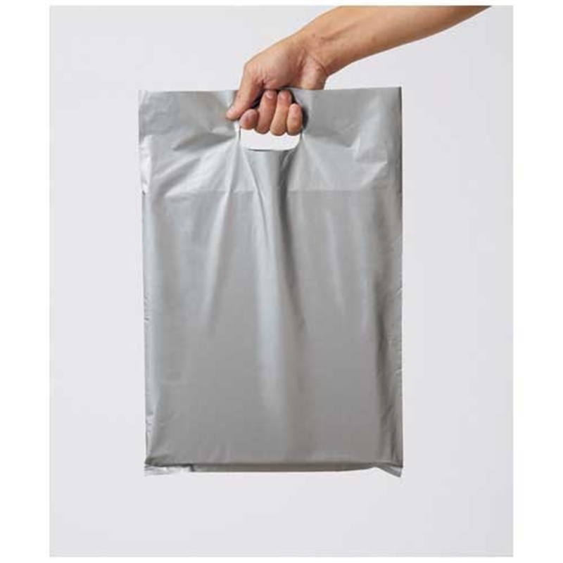 クラフトマン 手提げ袋 HDPE シルバー L CFHD-L-SV 1個（ご注文単位1個）【直送品】