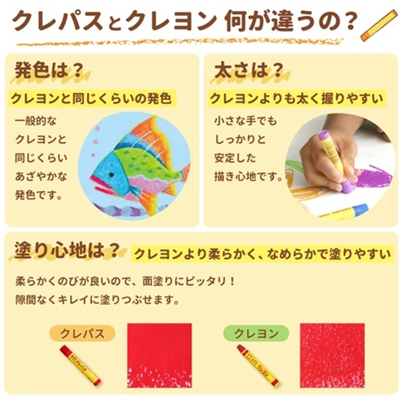 サクラクレパス クレパス LP16R 太巻 16色(紙ケース) 1個（ご注文単位1個）【直送品】