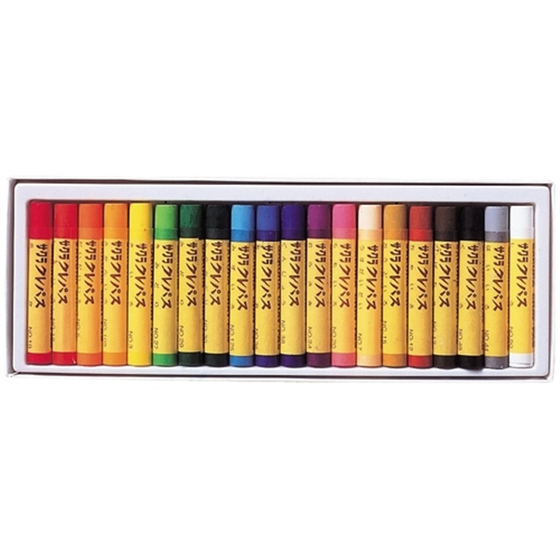 サクラクレパス クレパス LP20R 太巻 20色(紙ケース) 1個（ご注文単位1個）【直送品】