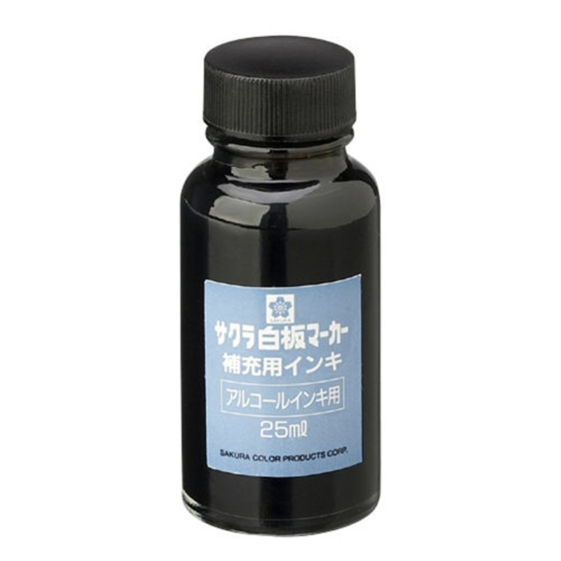 サクラクレパス ホワイトボードマーカー補充インキ HWBK 黒 1個（ご注文単位1個）【直送品】