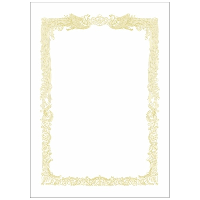 ササガワ 賞状用紙 10-1051 B5 横書 10枚 1個（ご注文単位1個）【直送品】