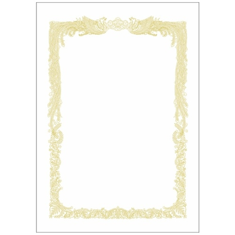 ササガワ 賞状用紙 10-1061 A4 横書 10枚 1個（ご注文単位1個）【直送品】