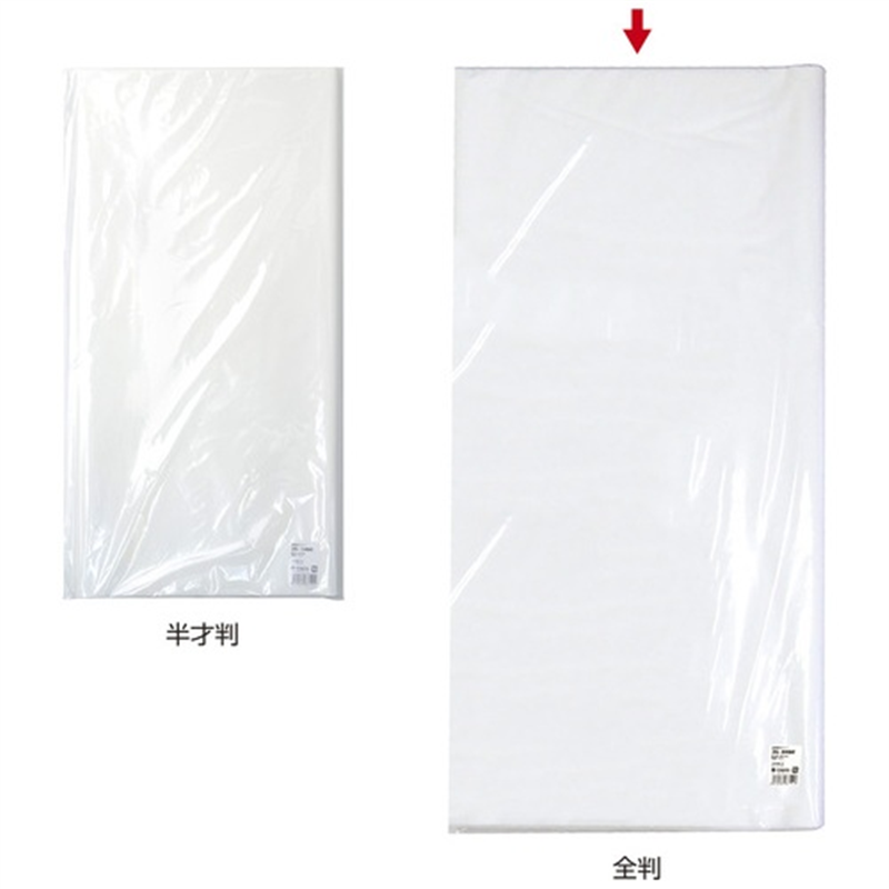 ササガワ 包装紙 薄葉紙 ホワイト 全判 1個（ご注文単位1個）【直送品】
