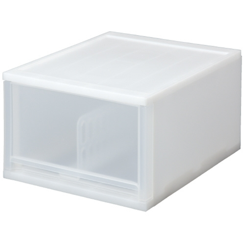 サンコープラスチック ブリオ A4深型1段ケース ホワイト 1個（ご注文単位1個）【直送品】