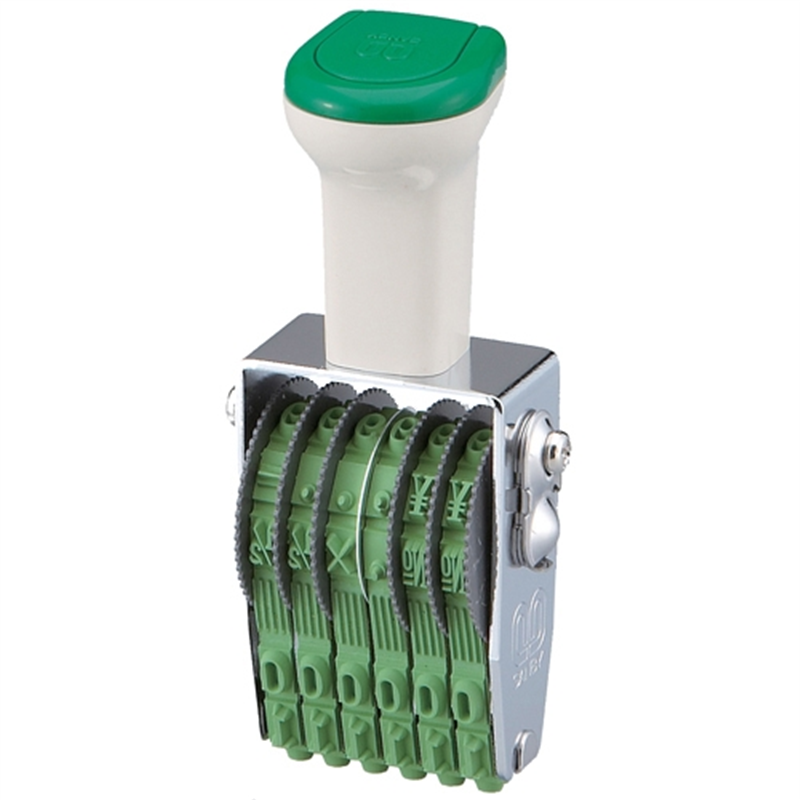 サンビー 回転印 欧文3号6連 TK036 明朝体 1個（ご注文単位1個）【直送品】