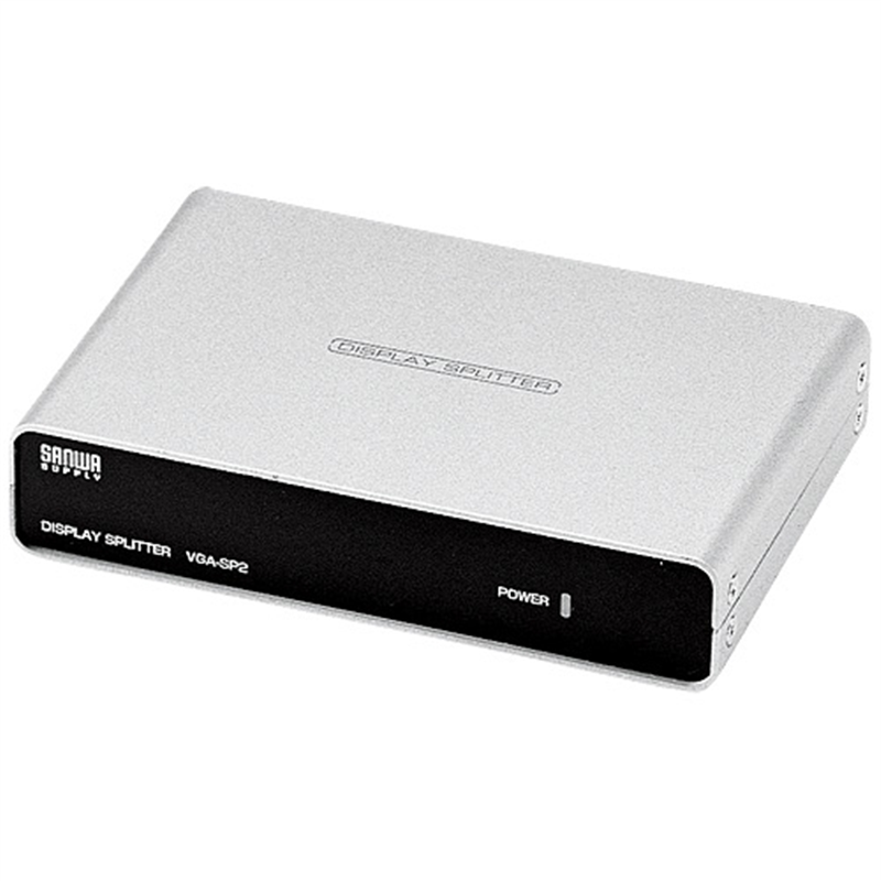 サンワサプライ ディスプレイ分配器2分配 VGA-SP2 1個（ご注文単位1個）【直送品】