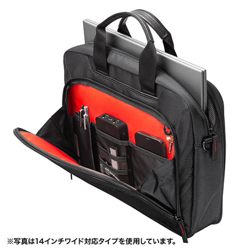 サンワサプライ マチ拡張PCバッグBAG-W4BK 1個（ご注文単位1個）【直送品】