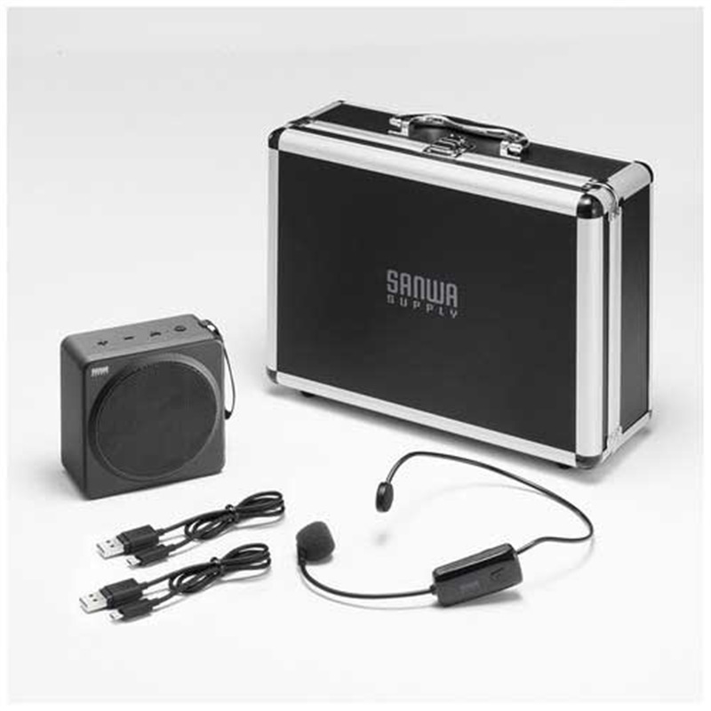 サンワサプライ ワイヤレスポータブル拡声器 MM-SPAMP15 1個（ご注文単位1個）【直送品】