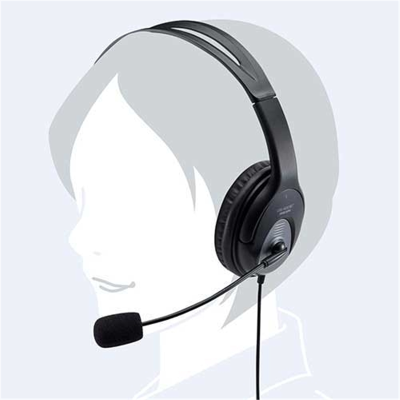 サンワサプライ 大型ソフトイヤーパッド USBヘッドセット 1個(ご注文単位1個)【直送品】