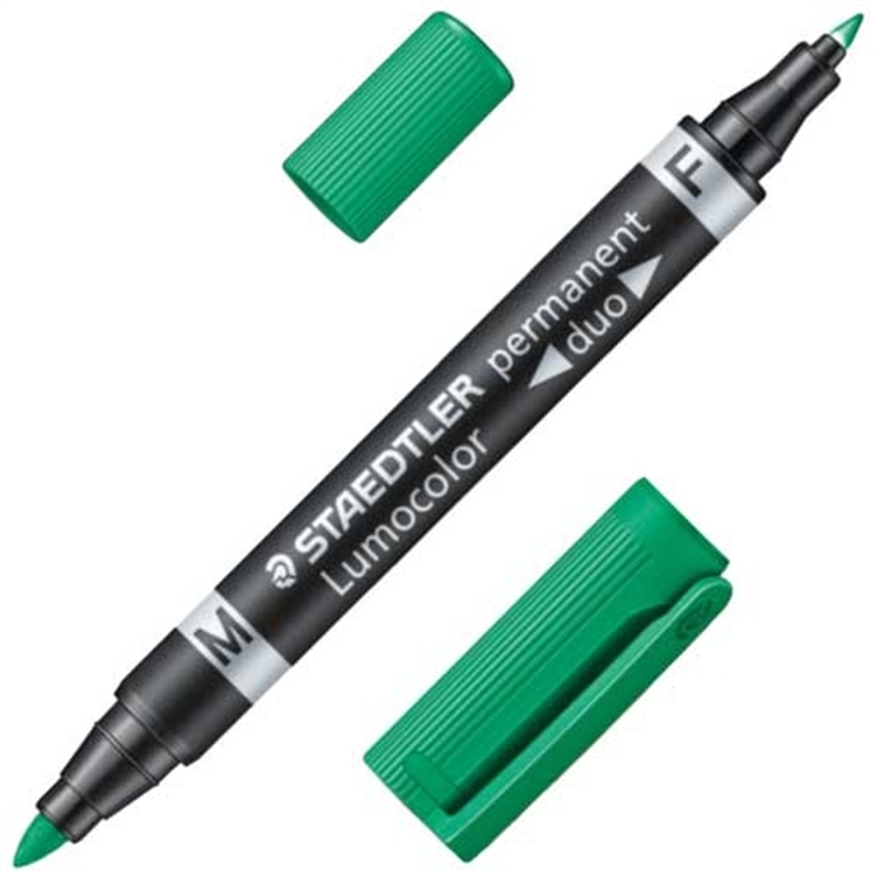 ステッドラー ルモカラー・デュオ グリーン 1個（ご注文単位1個）【直送品】