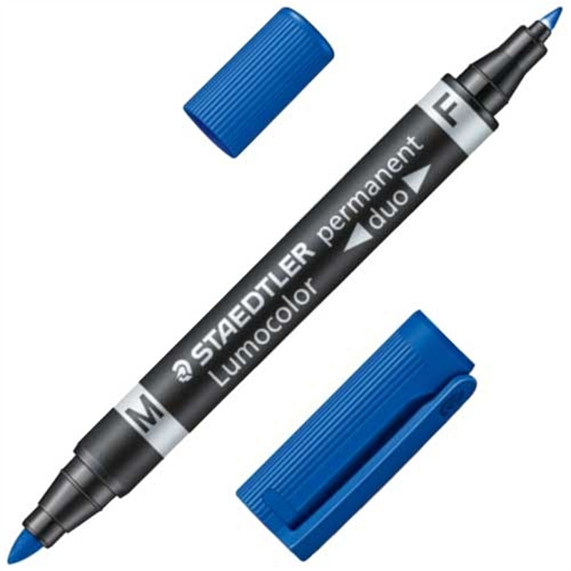 ステッドラー ルモカラー・デュオ ブルー 1個（ご注文単位1個）【直送品】