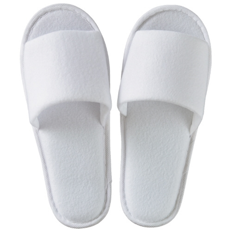 スマイル 使いきり起毛スリッパ ニット地 5足入 1個（ご注文単位1個）【直送品】