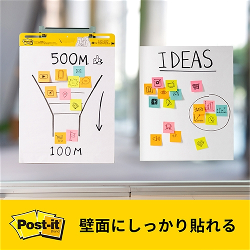 スリーエム ジャパン Post-it イーゼルパッド 方眼入 EASEL560 1個（ご注文単位1個）【直送品】