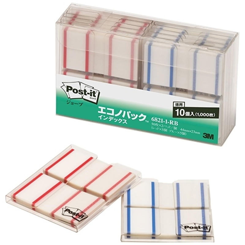 スリーエム ジャパン Post-itフィルムインデックス 6821-1-RB 1個（ご注文単位1個）【直送品】