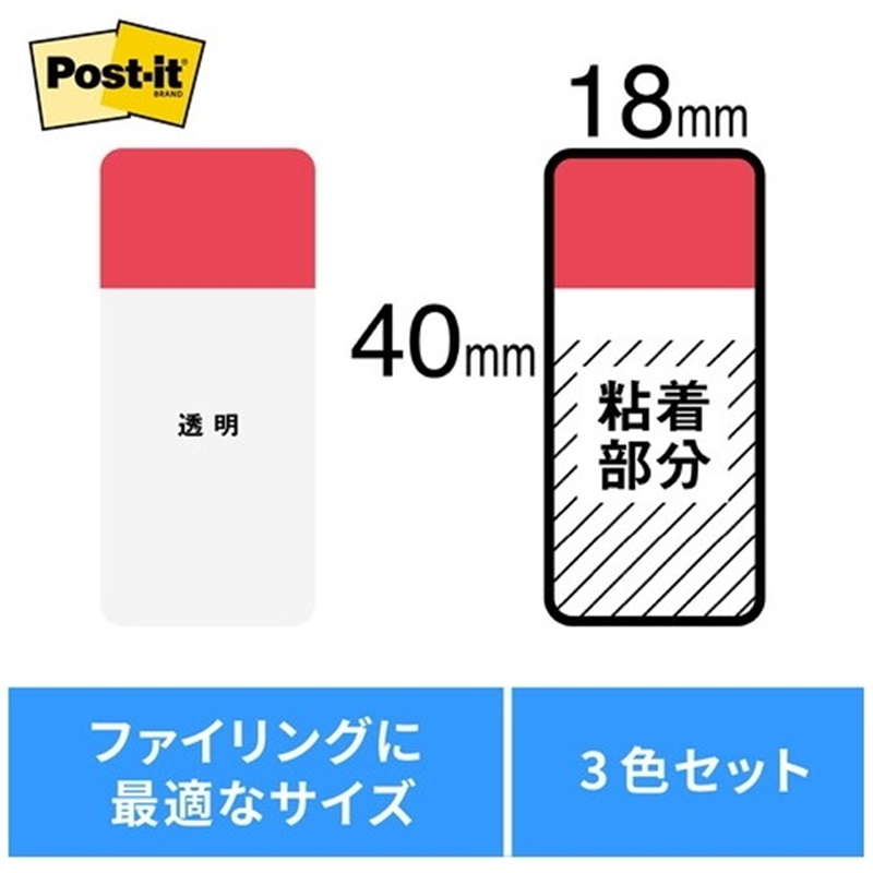 スリーエム ジャパン Post-itフィルムインデックス 682S-1 混色 1個(ご注文単位1個)【直送品】