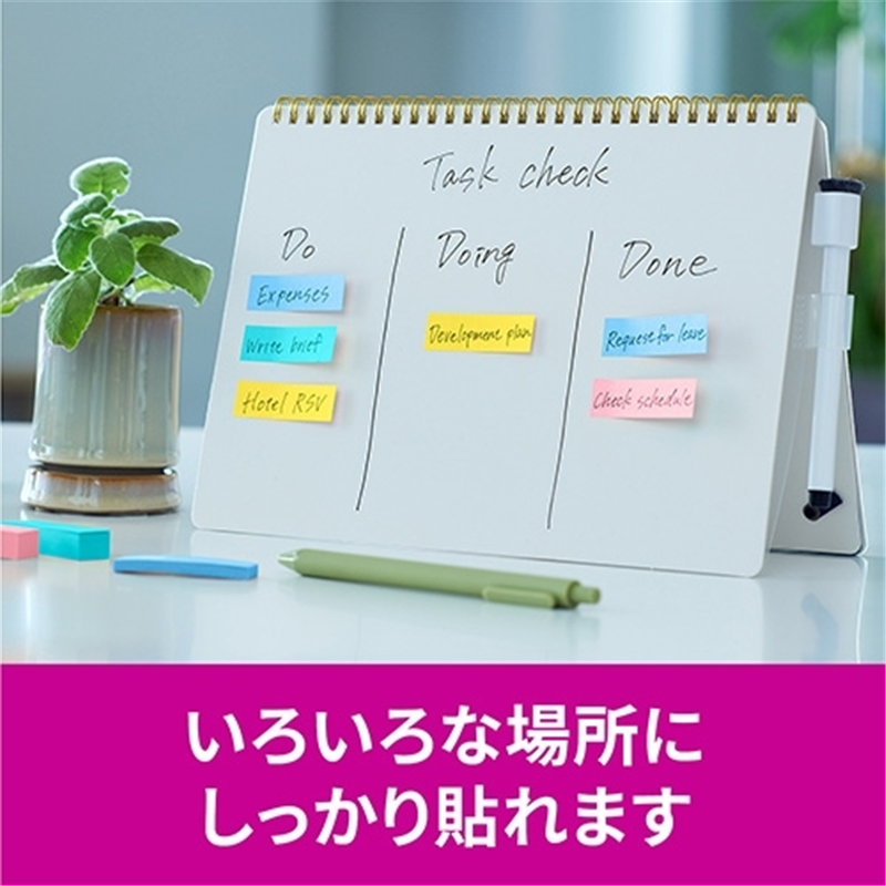 スリーエム ジャパン Post-it強粘着MC50×15mm 7001SS-MC-3N 4色 1個(ご注文単位1個)【直送品】