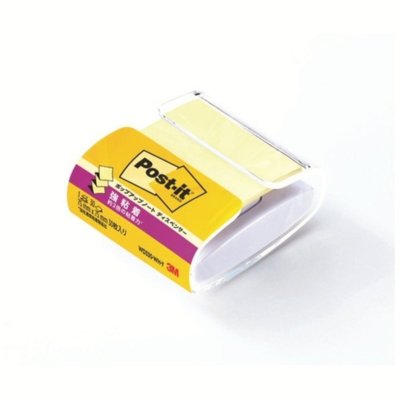 スリーエム ジャパン Post-it強粘着ポップアップ WD330-WH-Y 1個（ご注文単位1個）【直送品】