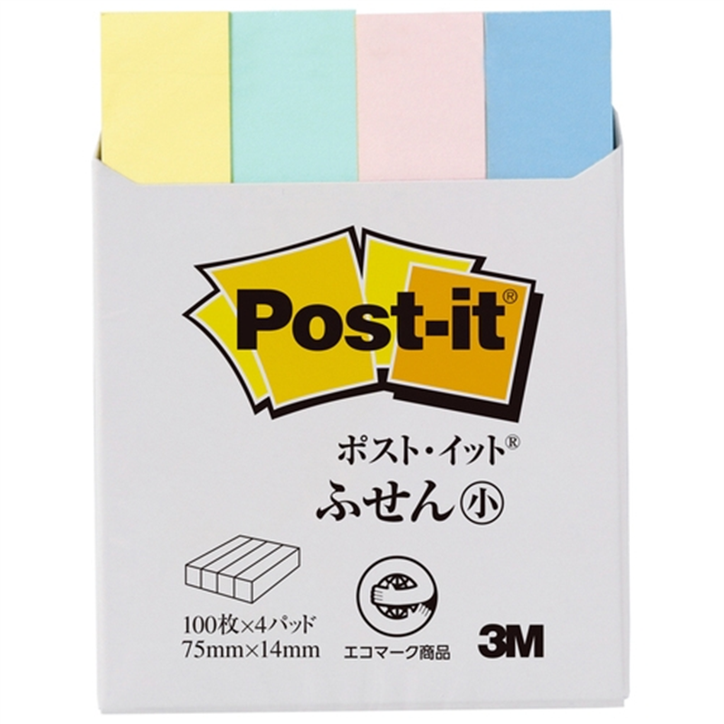スリーエム ジャパン Post-it再生紙 75×14mm 560RP-K 混色 1個（ご注文単位1個）【直送品】