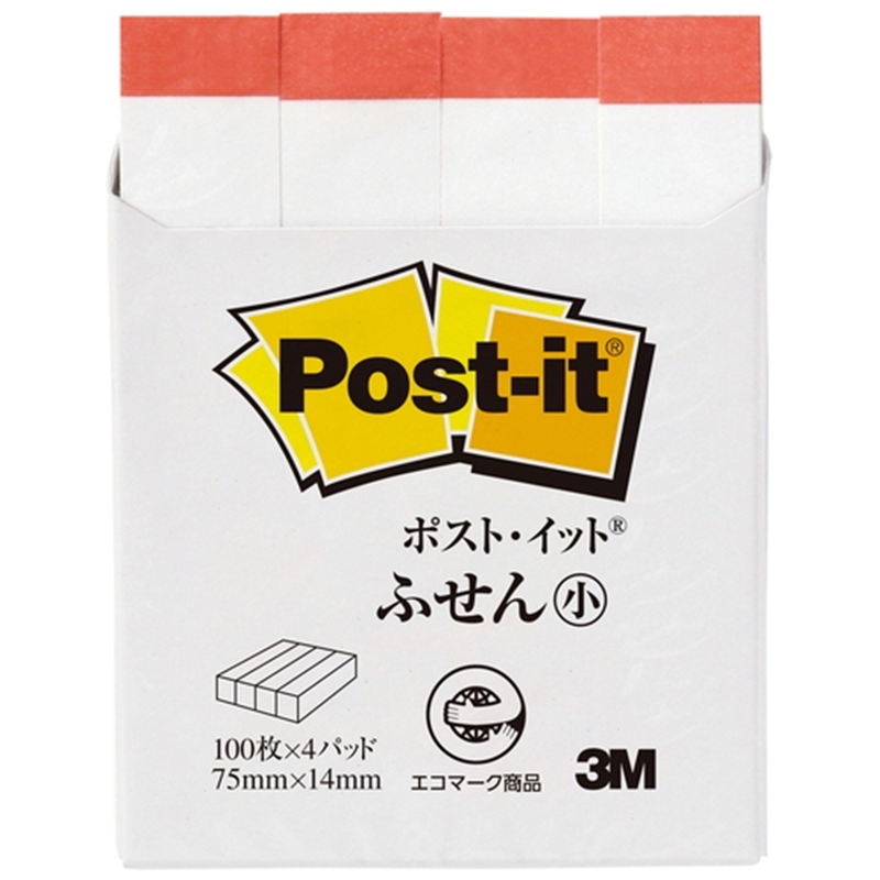 スリーエム ジャパン Post-it再生紙 75×14mm 560RP-W/R 白/赤線 1個（ご注文単位1個）【直送品】