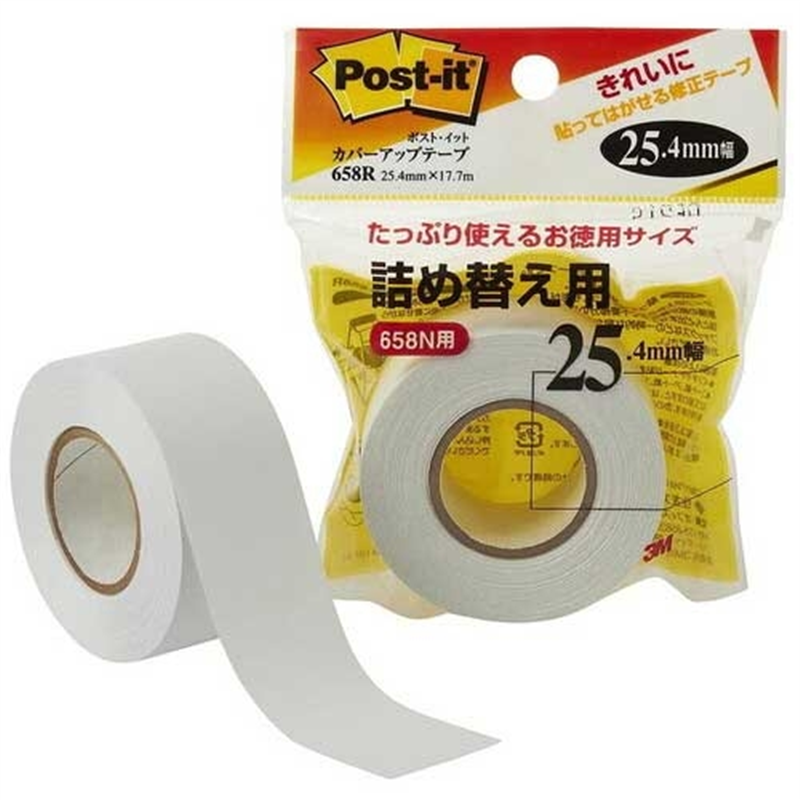 スリーエム ジャパン カバーアップテープ 658R 詰替用 1個(ご注文単位1個)【直送品】