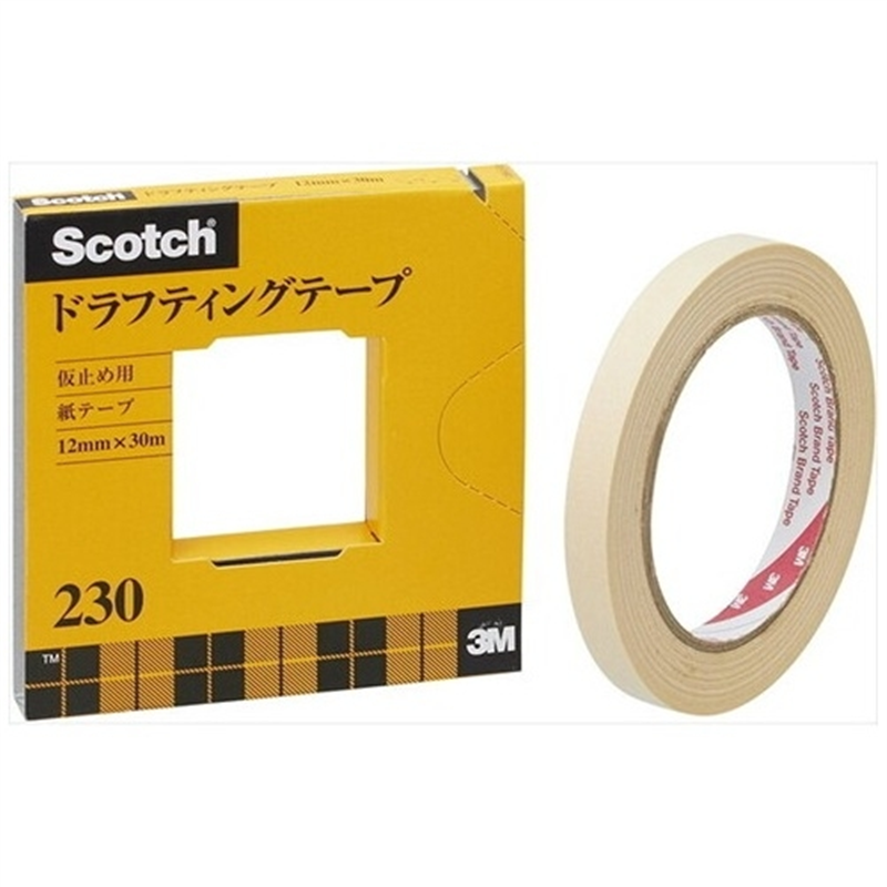 スリーエム ジャパン ドラフティングテープ 230-3-12 12×30m 1個（ご注文単位1個）【直送品】