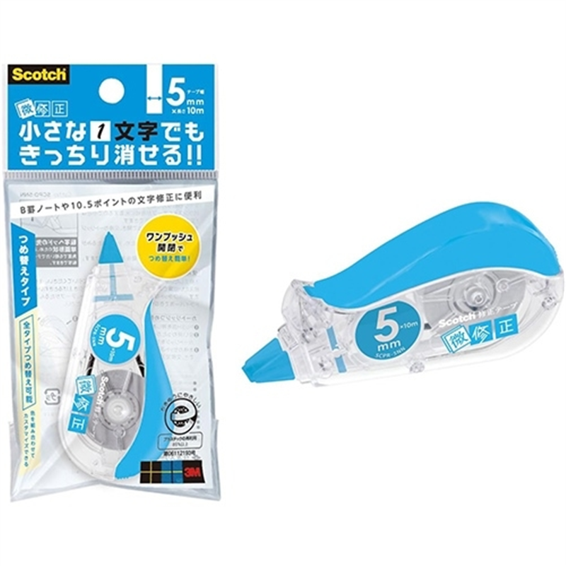 スリーエム ジャパン 修正テープ微修正5mm SCPD-5NN 1個（ご注文単位1個）【直送品】