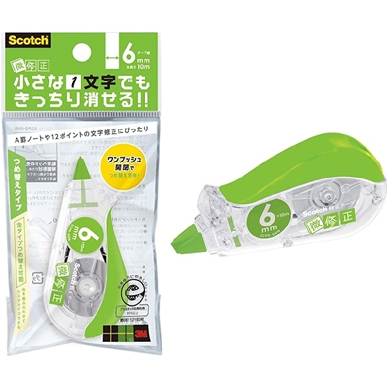 スリーエム ジャパン 修正テープ微修正6mm SCPD-6NN 1個（ご注文単位1個）【直送品】