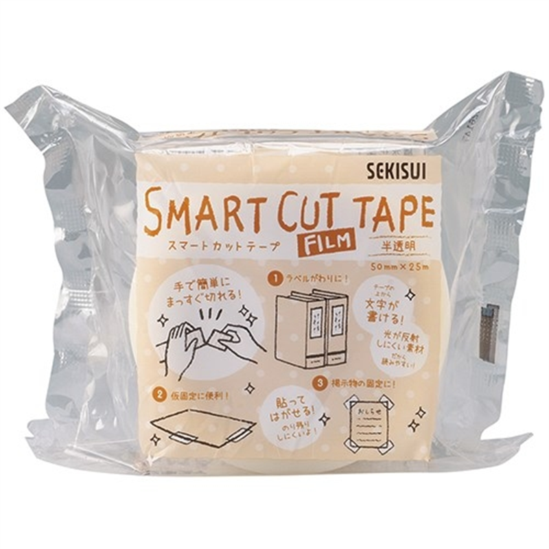 セキスイ スマートカットテープN83T03N 半透明 1個(ご注文単位1個)【直送品】