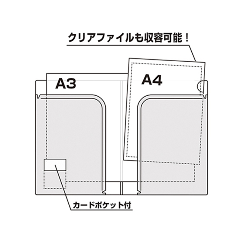 セキセイ アクティフ2PフォルダーA4 ACT-5902 OR 1個（ご注文単位1個）【直送品】