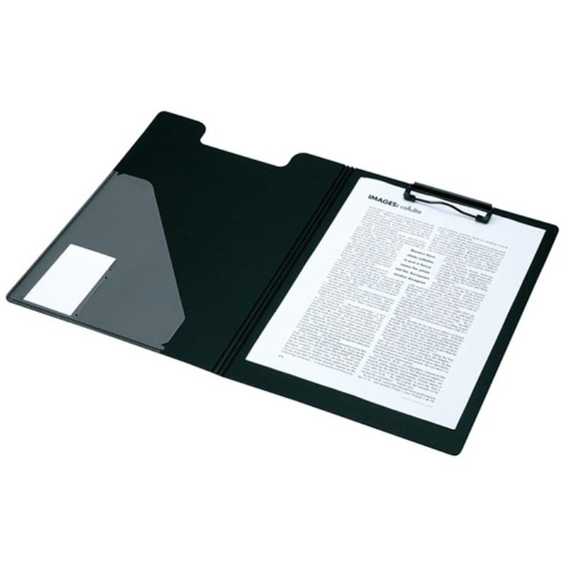 セキセイ クリップファイル FB-2016 A4E ブラック 1個(ご注文単位1個)【直送品】