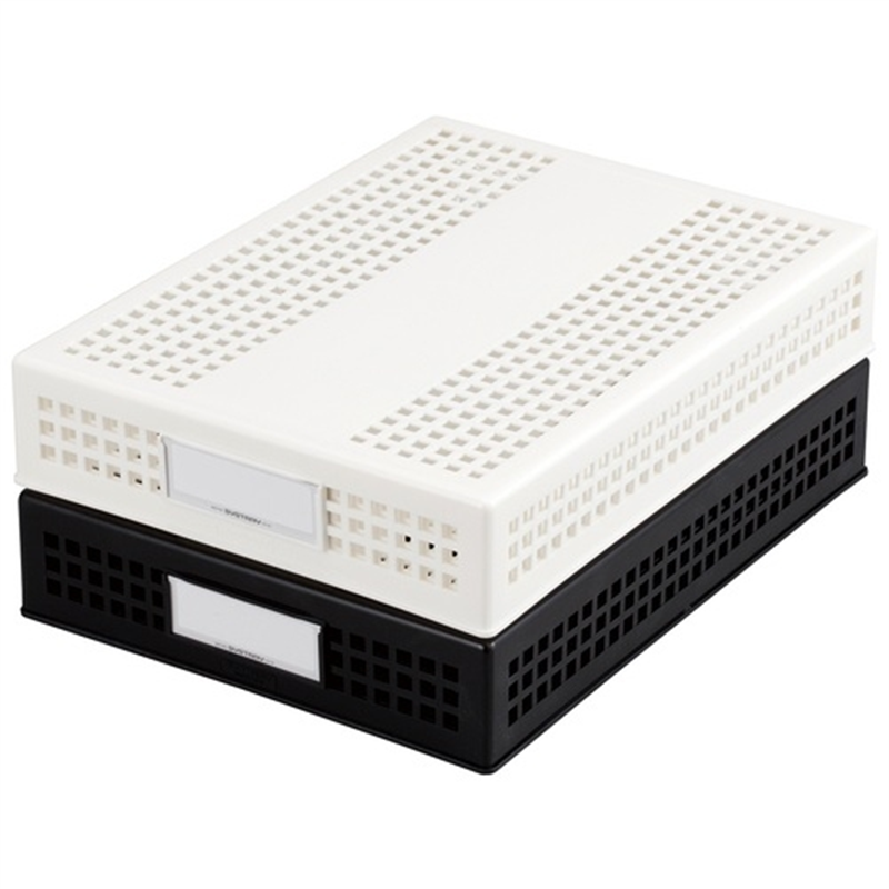 セキセイ シストレー A4フタ付 STX-70-60 黒 1個(ご注文単位1個)【直送品】