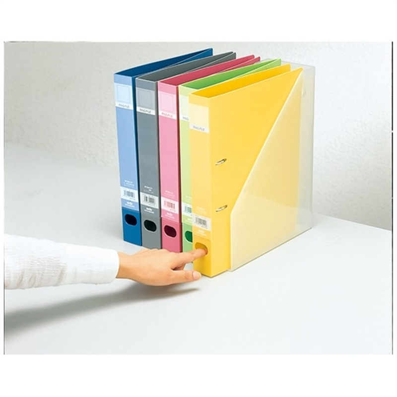 セキセイ ロックリングファイルF-532A4S43mm灰10冊 1個（ご注文単位1個）【直送品】