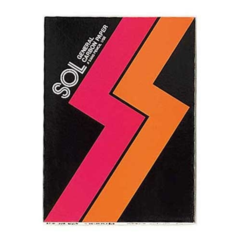 ゼネラル ゾルカーボン紙 #2300-K 両面筆記 黒 1個(ご注文単位1個)【直送品】