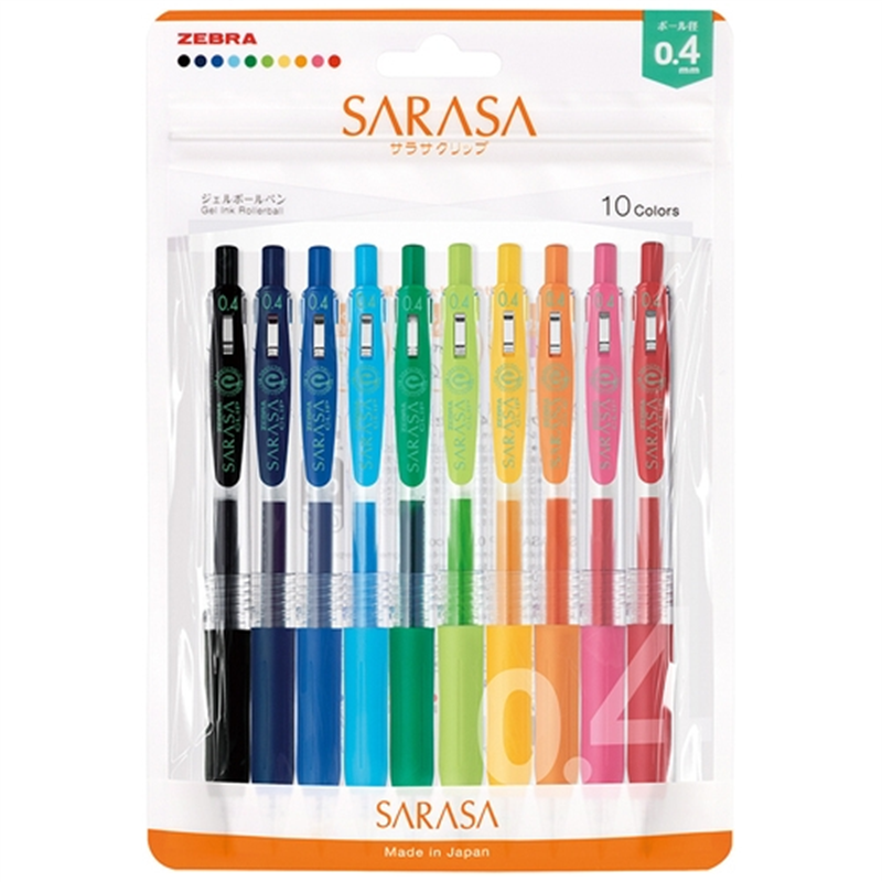 ゼブラ サラサクリップ0.4 10色JJS15-10C-N 1個（ご注文単位1個）【直送品】